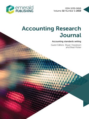 cover image of Accounting Research Journal, Volume 32, Number 1
